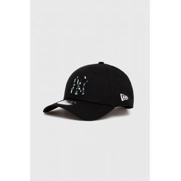 New Era sapca culoarea negru, cu imprimeu, NEW YORK YANKEES