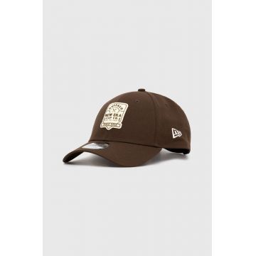 New Era sapca culoarea verde, cu imprimeu