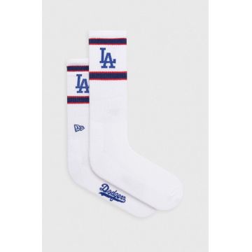 New Era sosete barbati, culoarea alb, LOS ANGELES DODGERS