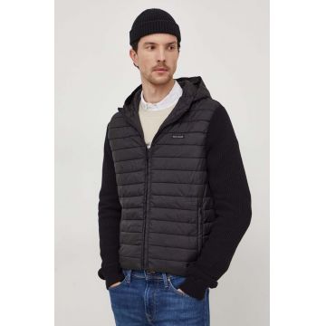 Pepe Jeans geaca Martin barbati, culoarea negru, de tranzitie