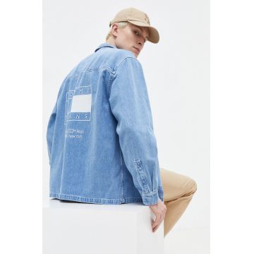 Tommy Jeans geacă din denim bărbați, de tranziție DM0DM18259