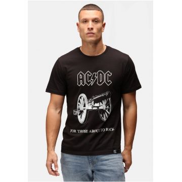 Tricou cu imprimeu logo ACDC 'For Those About Rock' 7595
