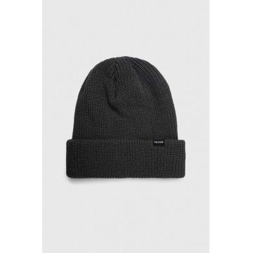 Volcom caciula culoarea verde, din tricot gros