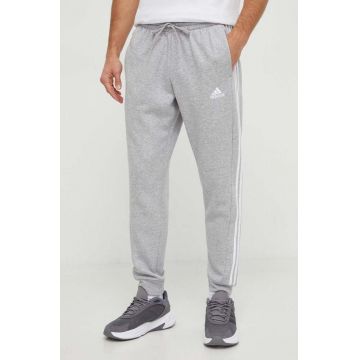 adidas pantaloni de trening culoarea gri, melanj IJ6494