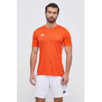 adidas Performance tricou de antrenament Tabela 23 culoarea portocaliu, cu imprimeu  IB4927