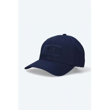 Alpha Industries șapcă de baseball din bumbac VLC Cap culoarea albastru marin, cu imprimeu 168903.07-navy