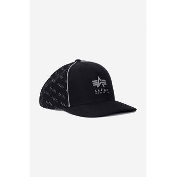 Alpha Industries șapcă Reflective Cap culoarea negru, cu imprimeu 116904.03-black