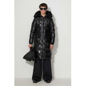Alpha Industries geacă 118004-03 N3B Fd Polar Jacket barbati, culoarea negru, de iarna 118004.03-black