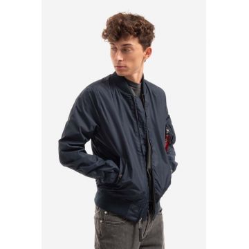 Alpha Industries geacă bomber MA-1 TT bărbați, culoarea albastru marin, de tranziție 191103.07-navy