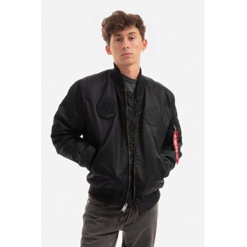 Alpha Industries geacă bomber MA-1 VF NASA bărbați, culoarea negru, de tranziție 166107.404-black