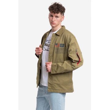 Alpha Industries geacă Field Jacket LWC 136115 11 bărbați, culoarea verde, de tranziție 136115.11-green