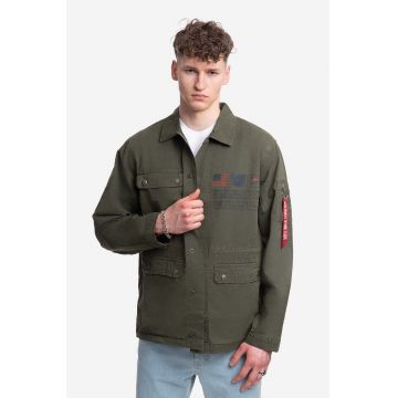 Alpha Industries geacă Field Jacket LWC 136115 136 barbati, culoarea gri, de tranzitie 136115.136-grey
