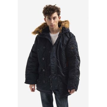 Alpha Industries geacă N3B barbati, culoarea albastru marin, de iarna 100106.07-navy