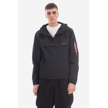 Alpha Industries geacă Performance Anorak 106101 03 barbati, culoarea negru, de tranzitie 106101.03-black