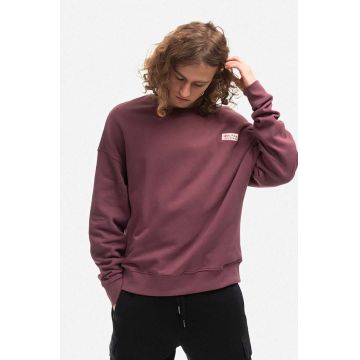 Alpha Industries hanorac de bumbac barbati, culoarea rosu, cu imprimeu 118317.672-red