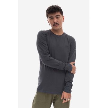 Alpha Industries longsleeve din bumbac Back Print Heavy culoarea gri, cu imprimeu 116571.136-grey