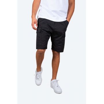 Alpha Industries pantaloni scurți Airman bărbați, culoarea negru 116211.03-black