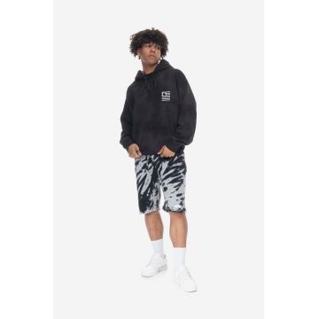 Alpha Industries pantaloni scurți Alpha Industries Tie Dye Shorts 106361 03 barbati, culoarea negru 106361.03-black