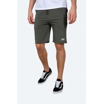 Alpha Industries pantaloni scurți bărbați, culoarea verde 116363.142-OLIWKOWY