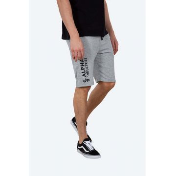 Alpha Industries pantaloni scurți Basic bărbați, culoarea gri 116364.17-grey