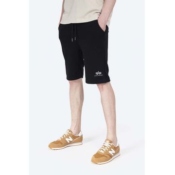Alpha Industries pantaloni scurți Basic barbati, culoarea negru 116363FP.530-black