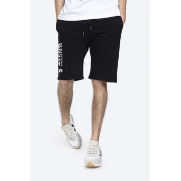 Alpha Industries pantaloni scurți Basic bărbați, culoarea negru 116364FP.530-black