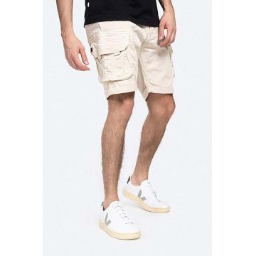 Alpha Industries pantaloni scurți din bumbac Crew Short culoarea bej 176203.578-cream