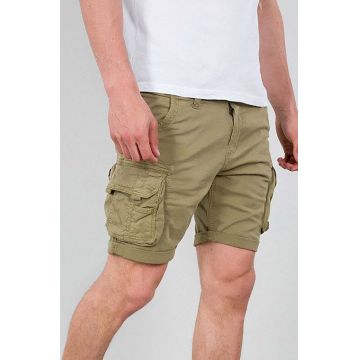 Alpha Industries pantaloni scurți din bumbac Crew Short culoarea verde 176203.82-green