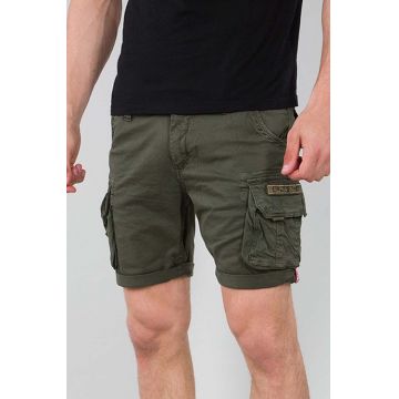 Alpha Industries pantaloni scurți din bumbac culoarea verde 176203.142-green