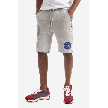 Alpha Industries pantaloni scurți Oddysey bărbați, culoarea gri 126336.17-grey