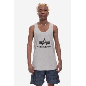 Alpha Industries tricou din bumbac Alpha Industries Basic Tank BB 116513 17 culoarea gri 116513.17-grey