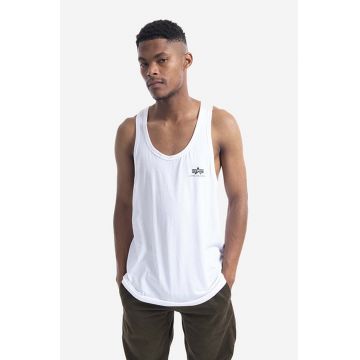 Alpha Industries tricou din bumbac Basic Tank BB SL culoarea alb 116525.09-white