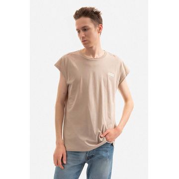 Alpha Industries tricou din bumbac culoarea bej, uni 118530.627-cream