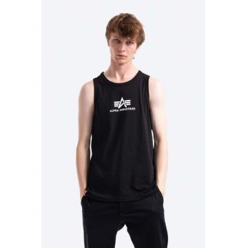 Alpha Industries tricou din bumbac culoarea negru 126566.03-black