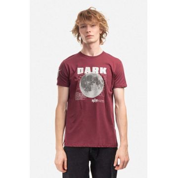 Alpha Industries tricou din bumbac culoarea rosu, cu imprimeu 108510.184-red