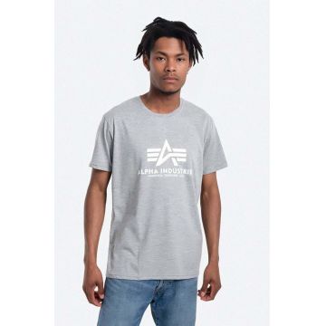 Alpha Industries tricou din bumbac Koszulka Alpha Industries Basic 100501 230 culoarea gri, cu imprimeu 100501.230-230