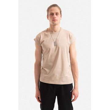 Alpha Industries tricou din bumbac Organics EMB culoarea bej, cu imprimeu 118531.627-cream