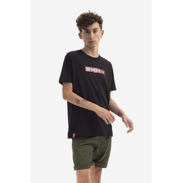 Alpha Industries tricou din bumbac Rbf Latex Print T culoarea negru, cu imprimeu 126515.03-black