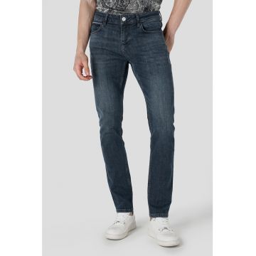 Blugi skinny cu aspect decolorat Blugi skinny cu aspect decolorat