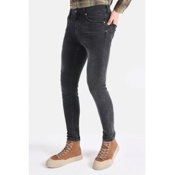 Blugi skinny cu talie medie