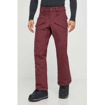 Burton pantaloni Covert 2.0 culoarea bordo