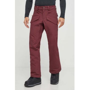 Burton pantaloni Covert 2.0 culoarea bordo