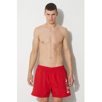 Helly Hansen pantaloni scurți de baie Cascais Trunk barbati, culoarea rosu 34031.163-RED
