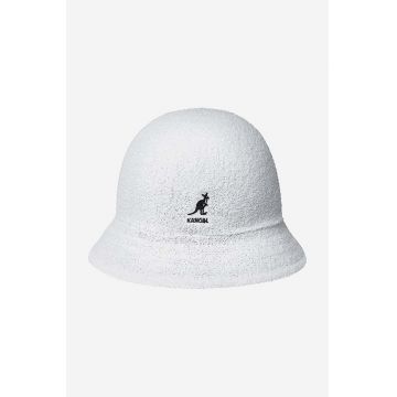 Kangol pălărie cu două fețe culoarea alb K3555.WHITE/BLACK-WHITE/BLCK