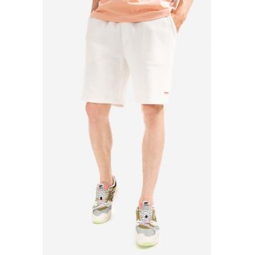 Kangol pantaloni scurți din bumbac culoarea alb KLHT016-OFFWHITE