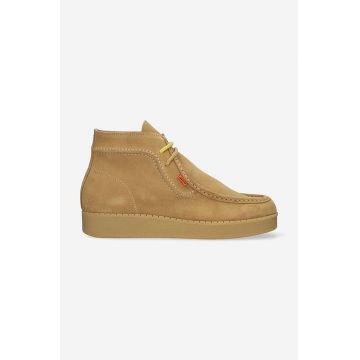 Levi's Footwear&Accessories botine de piele întoarsă D7352.0004 RVN 75 culoarea maro D7352.0004-brown