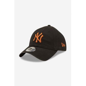 New Era șapcă de baseball din bumbac culoarea negru, cu imprimeu 60240629-black