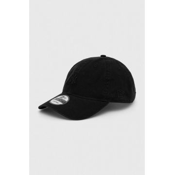 New Era șapcă de baseball din bumbac culoarea negru, cu imprimeu, NEW YORK YANKEES
