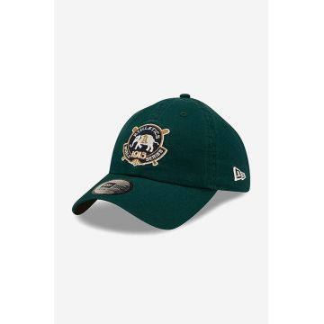 New Era șapcă de baseball din bumbac culoarea verde, cu imprimeu 60222289-green