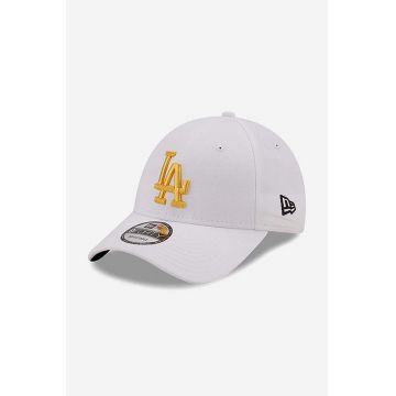 New Era șapcă de baseball din bumbac Stadium Food 940 La Dodgers culoarea alb, cu imprimeu 60240331-white